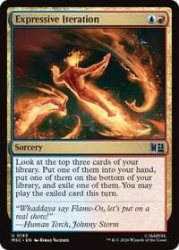 Expressive Iteration - Commander: Marvel Super Heroes - Magic: The Gathering card