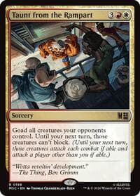 Taunt from the Rampart - Commander: Marvel Super Heroes - Magic: The Gathering card