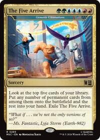 The Five Arrive - Genesis Ultimatum - Commander: Marvel Super Heroes - Magic: The Gathering card