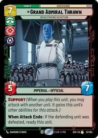 Grand Admiral Thrawn - Orchestrating His Return - Ashes of the Empire - Star Wars: Unlimited card