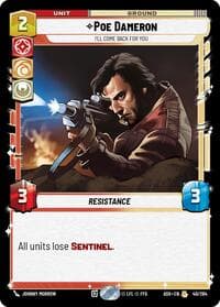 Poe Dameron - I'll Come Back For You - Ashes of the Empire - Star Wars: Unlimited card