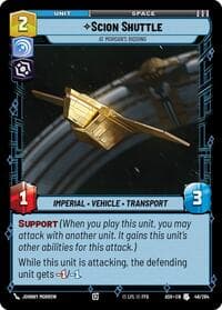 Scion Shuttle - At Morgan's Bidding - Ashes of the Empire - Star Wars: Unlimited card