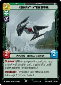 Remnant Interceptor - Ashes of the Empire - Star Wars: Unlimited card