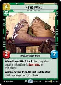 The Twins - We Don't Want War - Ashes of the Empire - Star Wars: Unlimited card
