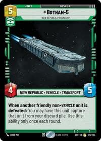 Bothan-5 - New Republic Prison Ship - Ashes of the Empire - Star Wars: Unlimited card
