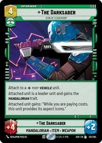 The Darksaber - Icon of Leadership - Ashes of the Empire - Star Wars: Unlimited card