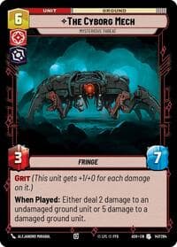 The Cyborg Mech - Mysterious Threat - Ashes of the Empire - Star Wars: Unlimited card