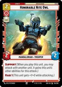 Honorable Nite Owl - Ashes of the Empire - Star Wars: Unlimited card