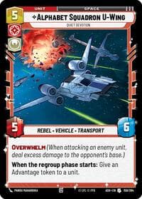 Alphabet Squadron U-Wing - Quiet Devotion - Ashes of the Empire - Star Wars: Unlimited card