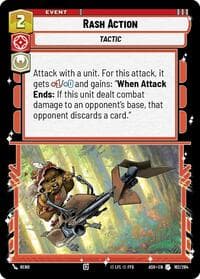 Rash Action - Ashes of the Empire - Star Wars: Unlimited card