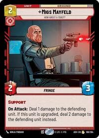 Migs Mayfeld - How About a Toast? - Ashes of the Empire - Star Wars: Unlimited card