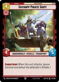 Shydopp Pirate Skiff - Ashes of the Empire - Star Wars: Unlimited card