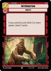 Intimidation - Ashes of the Empire - Star Wars: Unlimited card