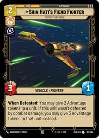 Shin Hati's Fiend Fighter - Compact and Agile - Ashes of the Empire - Star Wars: Unlimited card