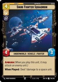 Snub Fighter Squadron - Ashes of the Empire - Star Wars: Unlimited card