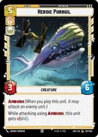 Heroic Purrgil - Ashes of the Empire - Star Wars: Unlimited card