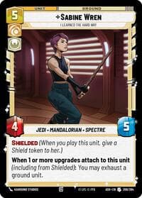 Sabine Wren - I Learned the Hard Way - Ashes of the Empire - Star Wars: Unlimited card