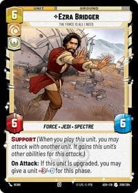 Ezra Bridger - The Force is All I Need - Ashes of the Empire - Star Wars: Unlimited card