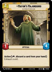 Mayor's Majordomo - No Problem Groveling - Ashes of the Empire - Star Wars: Unlimited card