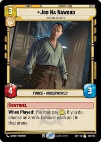Jod Na Nawood - Keeping Secrets - Ashes of the Empire - Star Wars: Unlimited card