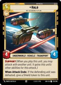 Halo - Not According to Plan - Ashes of the Empire - Star Wars: Unlimited card