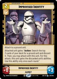 Improvised Identity - Ashes of the Empire - Star Wars: Unlimited card