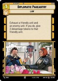 Diplomatic Pageantry - Ashes of the Empire - Star Wars: Unlimited card