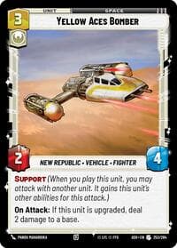 Yellow Aces Bomber - Ashes of the Empire - Star Wars: Unlimited card