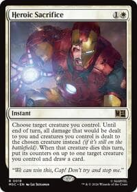 Heroic Sacrifice (Surge Foil) - Commander: Marvel Super Heroes - Magic: The Gathering card
