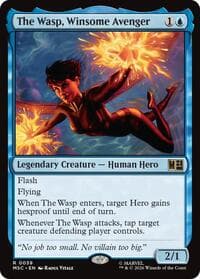The Wasp, Winsome Avenger (Surge Foil) - Commander: Marvel Super Heroes - Magic: The Gathering card