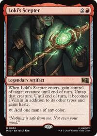Loki's Scepter (Surge Foil) - Commander: Marvel Super Heroes - Magic: The Gathering card