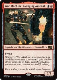 War Machine, Avenging Arsenal (Surge Foil) - Commander: Marvel Super Heroes - Magic: The Gathering card