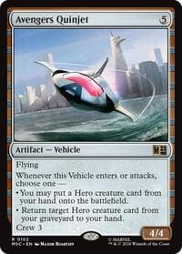 Avengers Quinjet (Surge Foil) - Commander: Marvel Super Heroes - Magic: The Gathering card
