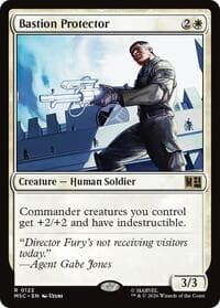 Bastion Protector (Surge Foil) - Commander: Marvel Super Heroes - Magic: The Gathering card