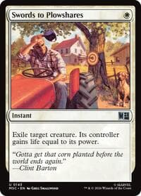 Swords to Plowshares (Surge Foil) - Commander: Marvel Super Heroes - Magic: The Gathering card