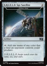 S.H.I.E.L.D. Spy Satellite - Fellwar Stone (Surge Foil) - Commander: Marvel Super Heroes - Magic: The Gathering card
