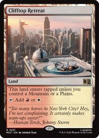 Clifftop Retreat (Surge Foil) - Commander: Marvel Super Heroes - Magic: The Gathering card