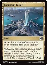 Command Tower (0233) (Surge Foil) - Commander: Marvel Super Heroes - Magic: The Gathering card