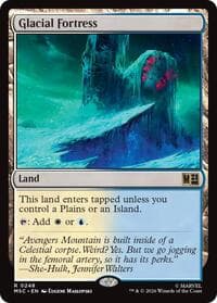Glacial Fortress (Surge Foil) - Commander: Marvel Super Heroes - Magic: The Gathering card