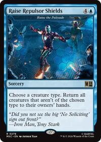 Raise Repulsor Shields - Raise the Palisade (Surge Foil) - Commander: Marvel Super Heroes - Magic: The Gathering card