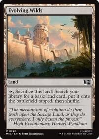 Evolving Wilds - Commander: Marvel Super Heroes - Magic: The Gathering card