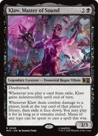Klaw, Master of Sound - Commander: Marvel Super Heroes - Magic: The Gathering card