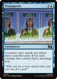 Propaganda (Surge Foil) - Commander: Marvel Super Heroes - Magic: The Gathering card