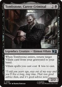 Tombstone, Career Criminal (0160) - Commander: Marvel Super Heroes - Magic: The Gathering card