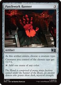 Patchwork Banner (Surge Foil) - Commander: Marvel Super Heroes - Magic: The Gathering card