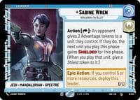 Sabine Wren - Bargaining on Belief - Ashes of the Empire - Star Wars: Unlimited card