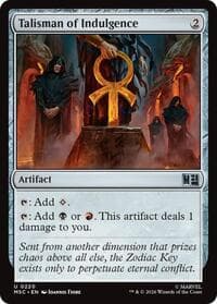 Talisman of Indulgence - Commander: Marvel Super Heroes - Magic: The Gathering card