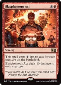 Blasphemous Act (Surge Foil) - Commander: Marvel Super Heroes - Magic: The Gathering card