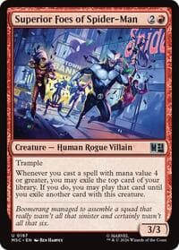 Superior Foes of Spider-Man (Surge Foil) - Commander: Marvel Super Heroes - Magic: The Gathering card