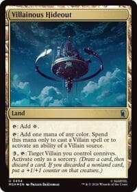 Villainous Hideout (Surge Foil) - Marvel Super Heroes - Magic: The Gathering card